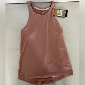 Nike drifit women’s dusty pink razor back tank NWT size small